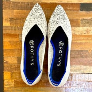 Rothy's Metallic Pearl Flats - sz 6